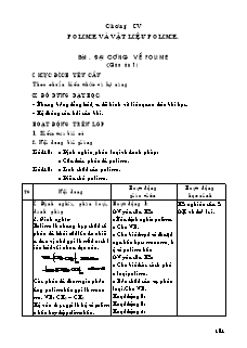 Giáo án Hóa học Lớp 12 - Chương 4+5